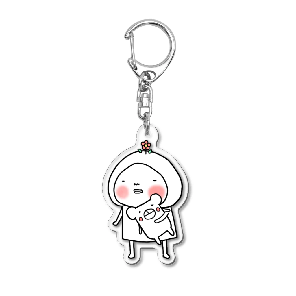 artsmileのはなおちゃんとくまきち Acrylic Key Chain