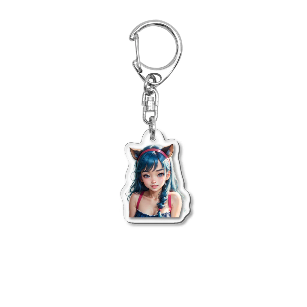 gensan2004の子猫少女 Acrylic Key Chain