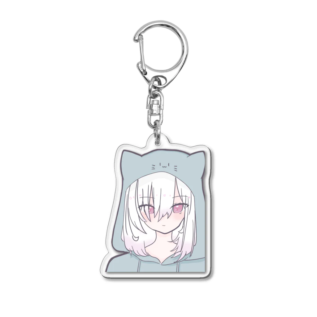 嶺巴@Twitchの嶺巴猫耳フード Acrylic Key Chain