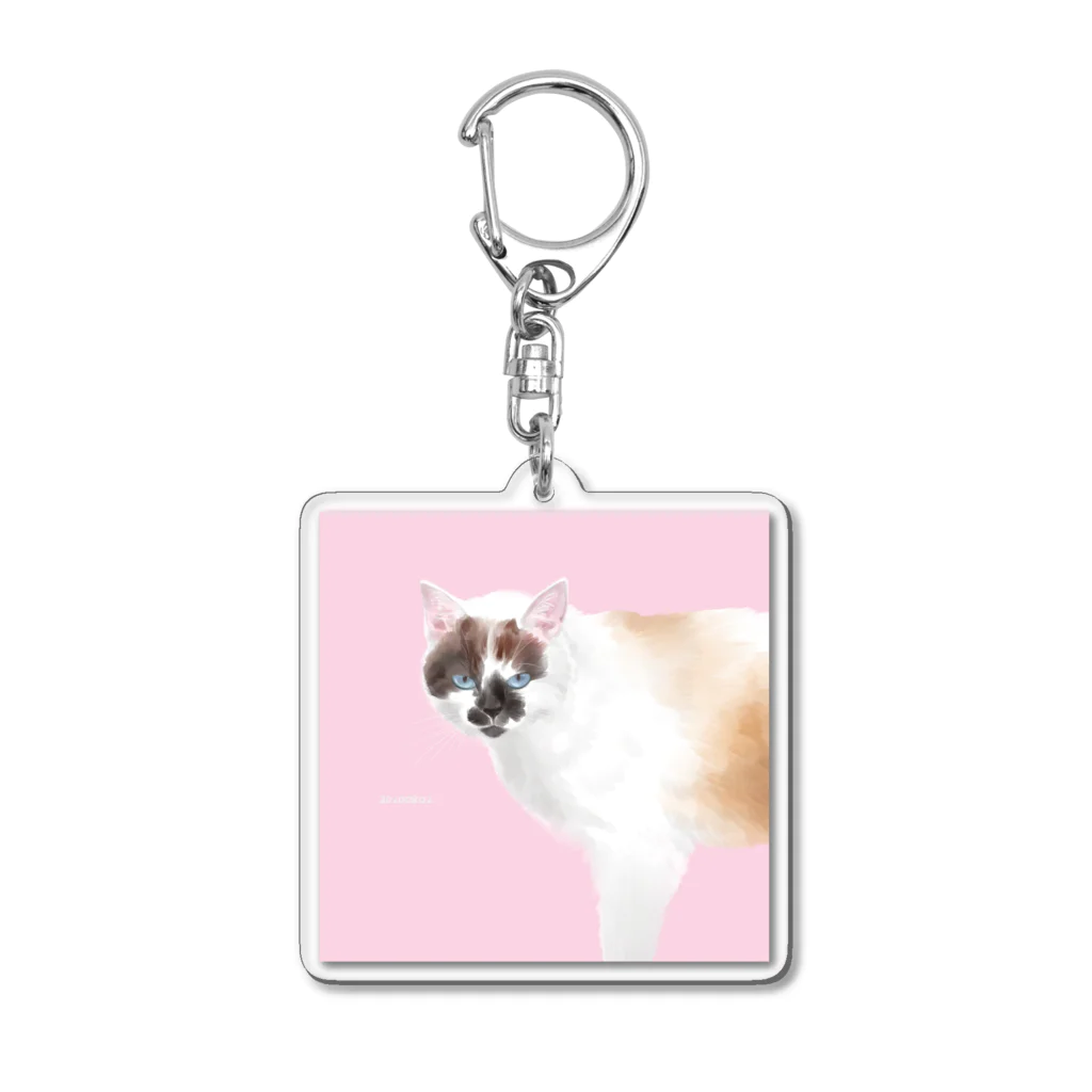 うちねこショップ【うちねこちゃん】の【うちねこちゃん】ちびみった Acrylic Key Chain