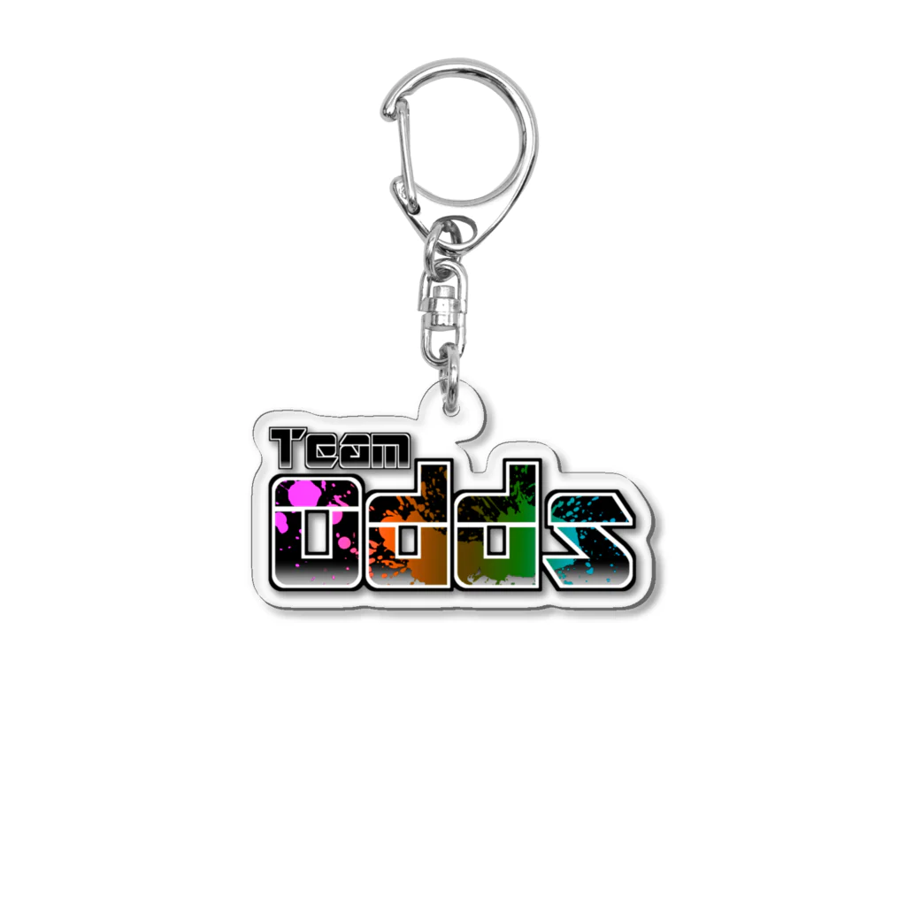 TeamOdds‐チームオッズ‐のTeamOdds ブラックロゴマーク Acrylic Key Chain