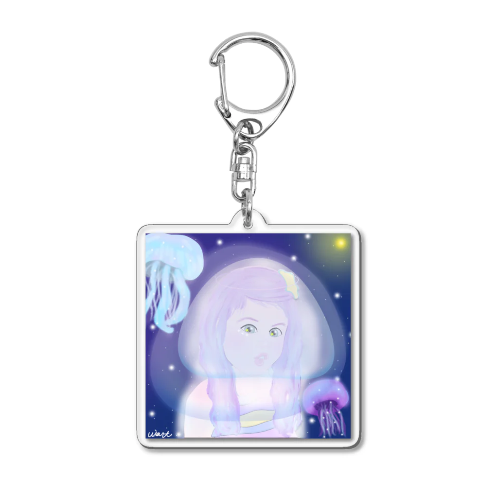 UiArTの宇宙からJellyfichu!! Acrylic Key Chain