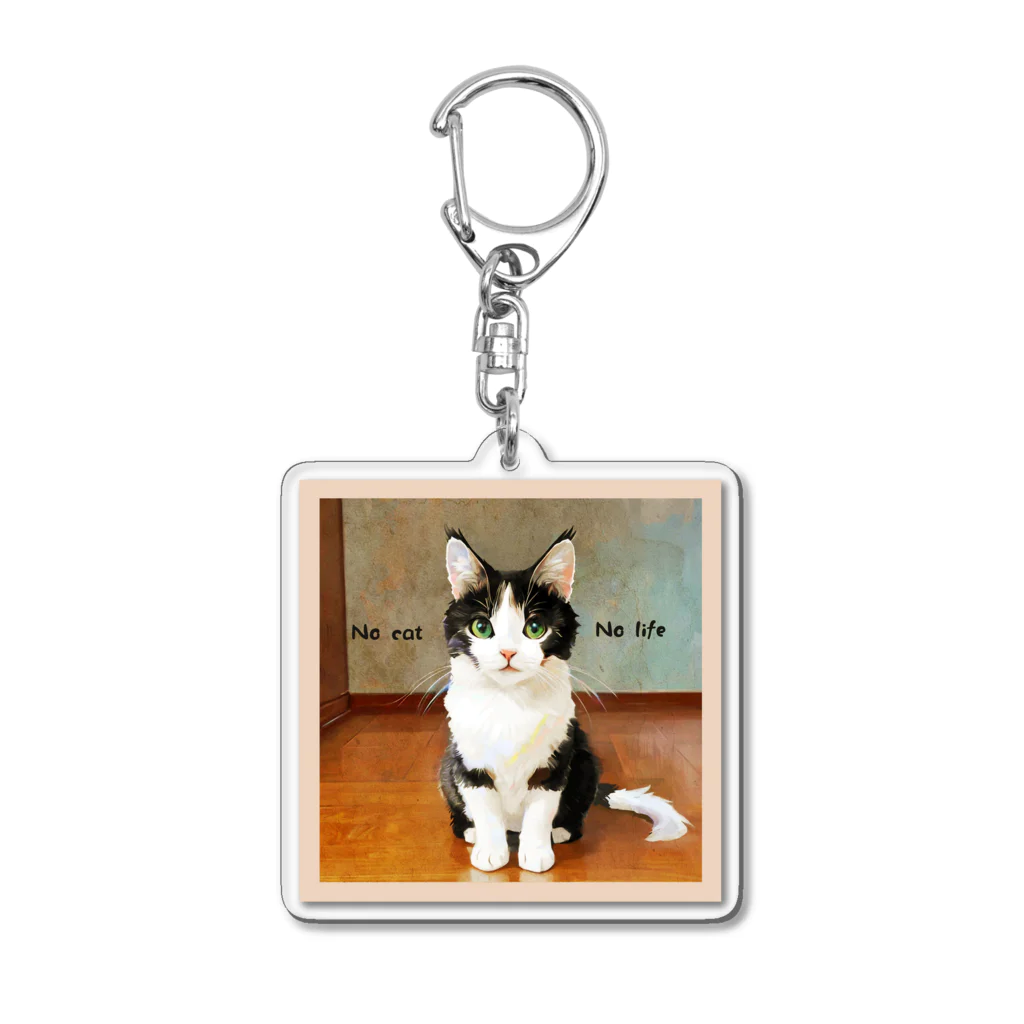 espogifu_ネコグッズのno cat no life Acrylic Key Chain