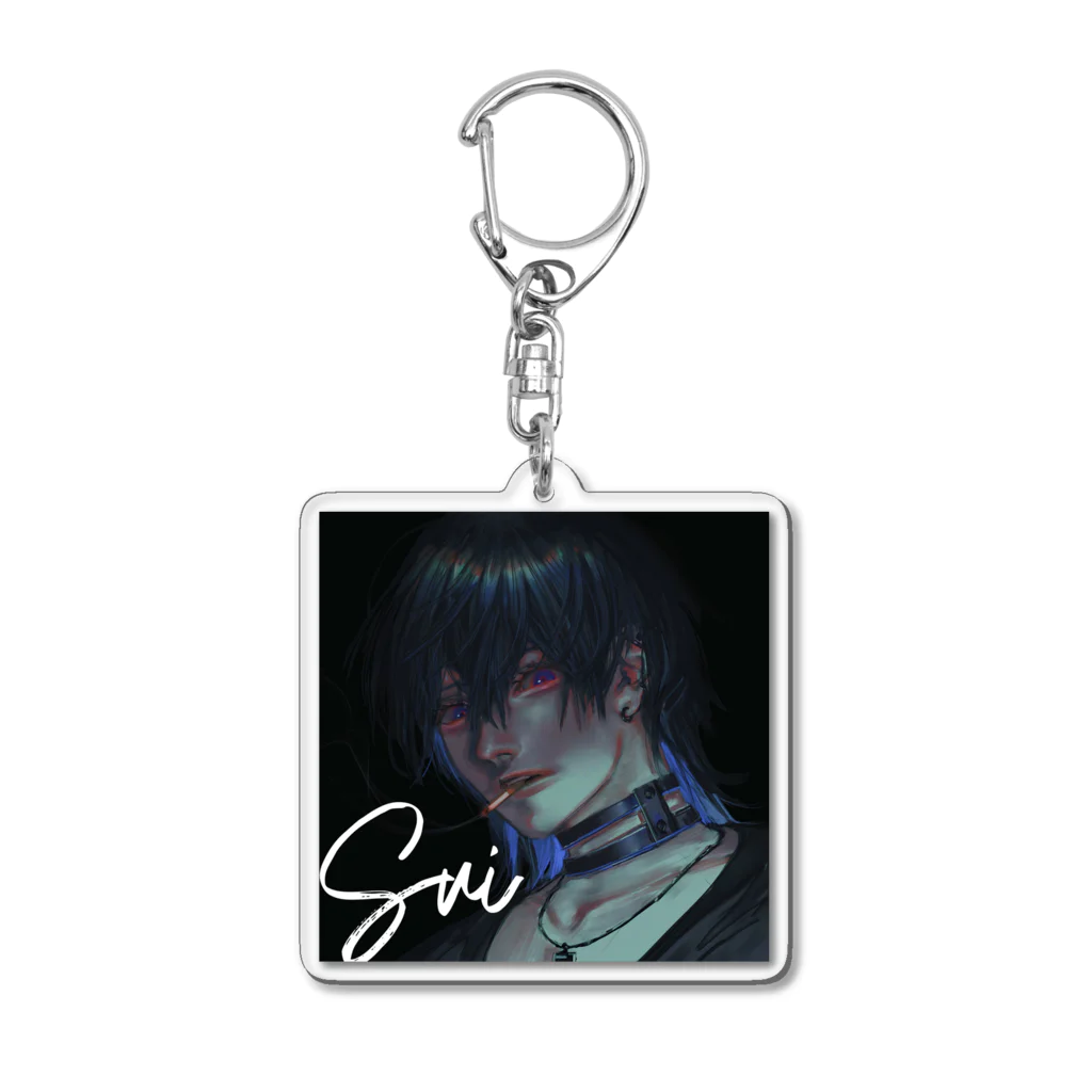 Sui/shopの酔狂　文字入り Acrylic Key Chain