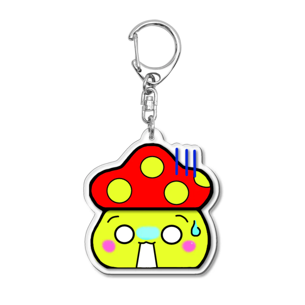 キノコン（生き物ネット）のめっちゃ驚いとるきのこさん Acrylic Key Chain