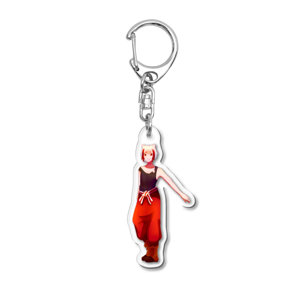 🦙アルパカ🌶配信動物のアルパカ君（脱）👔 Acrylic Key Chain