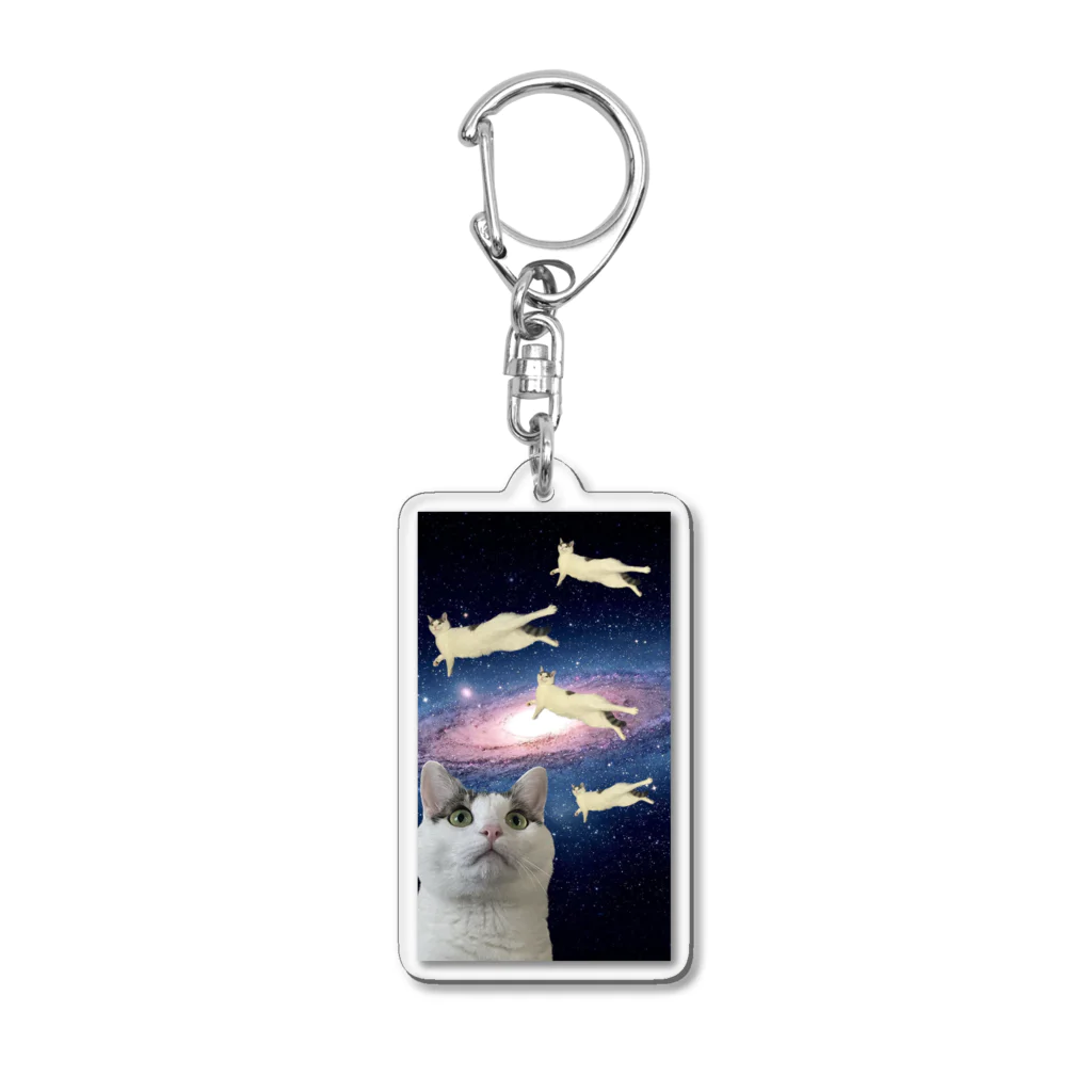 crab_pulsarの宇宙おふみ（飛行） Acrylic Key Chain