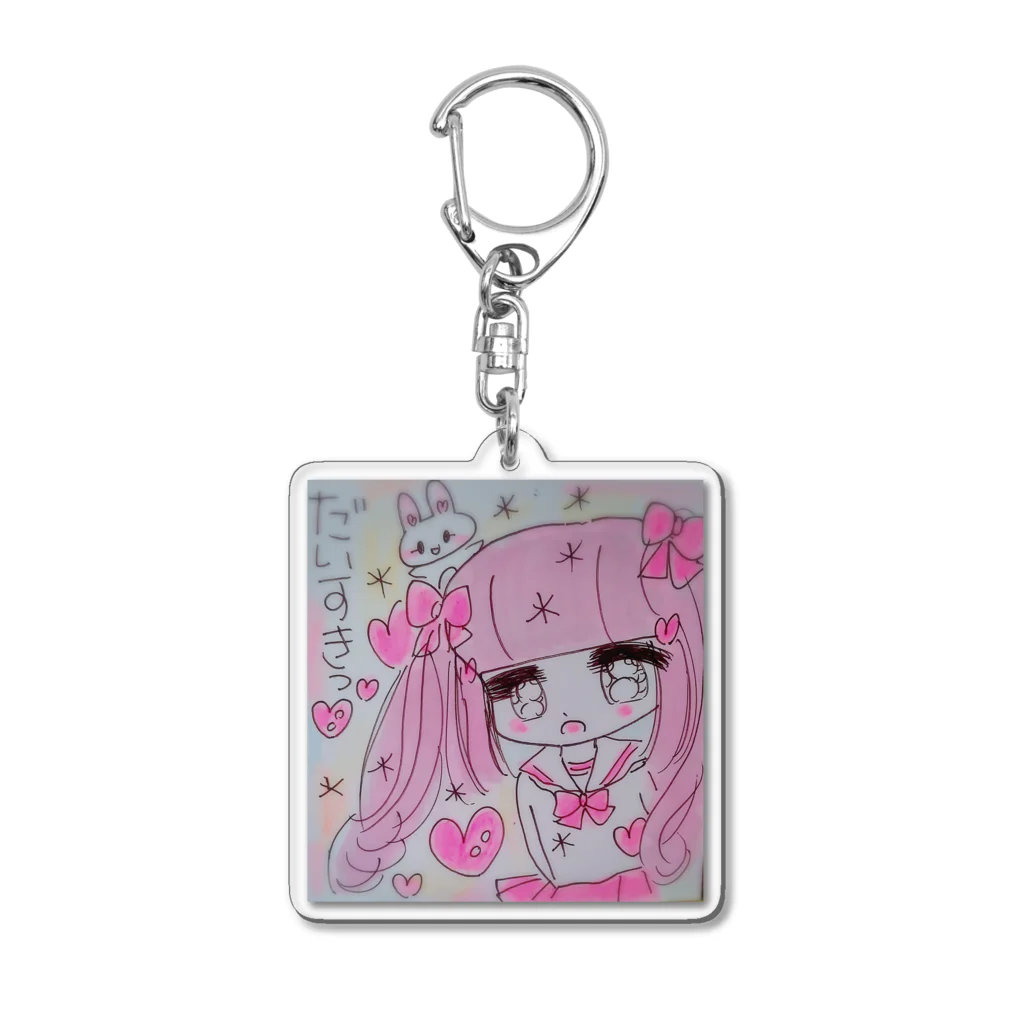 🎀姫野森みみ🎀mimistrawberrymilkのみみガール💞 Acrylic Key Chain