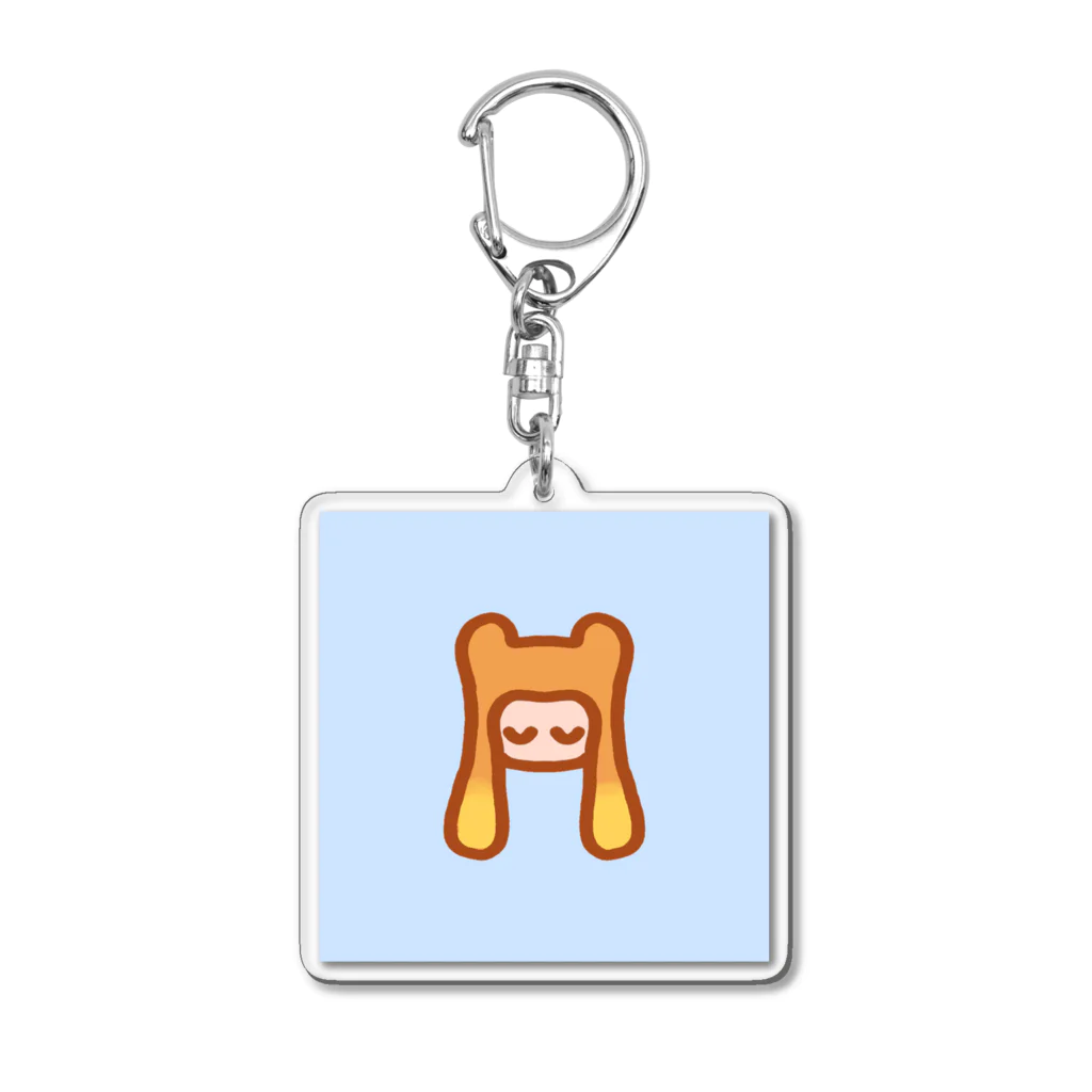 Kotsumuriのオレンジかぶりもの Acrylic Key Chain