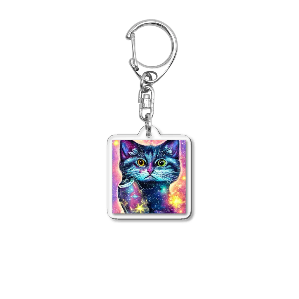 strange shopの宇宙猫 Acrylic Key Chain