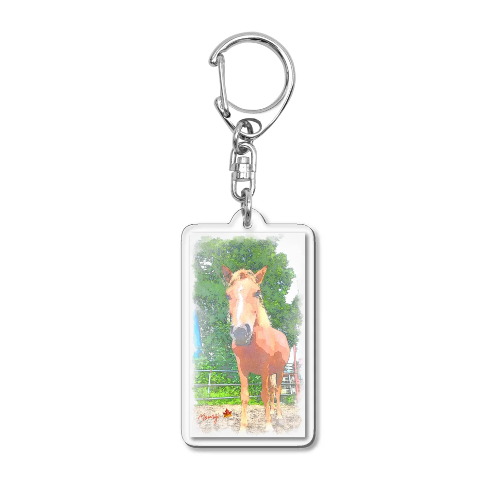 小さなお馬さんのお店のポニーのもみじさん Acrylic Key Chain