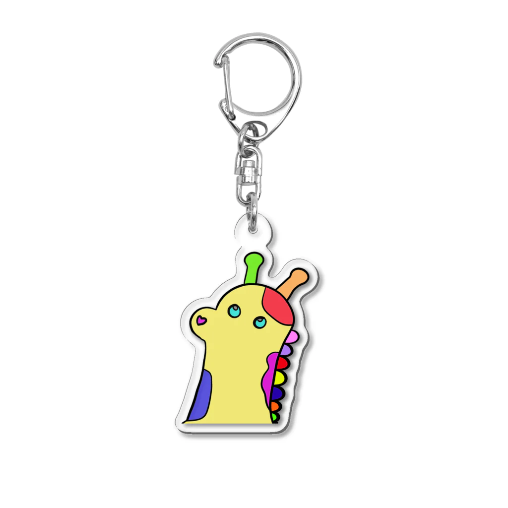 彩りポップスターのポップなキリン Acrylic Key Chain