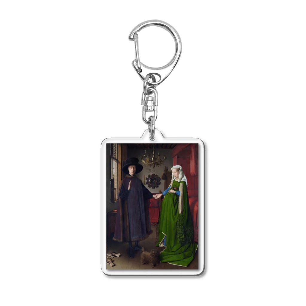 世界美術商店のアルノルフィーニ夫妻像 / The Arnolfini Portrait Acrylic Key Chain