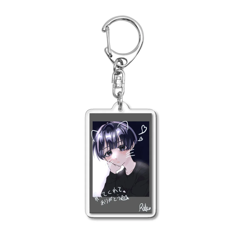 おもちーずの地下アイドルりく君 Acrylic Key Chain