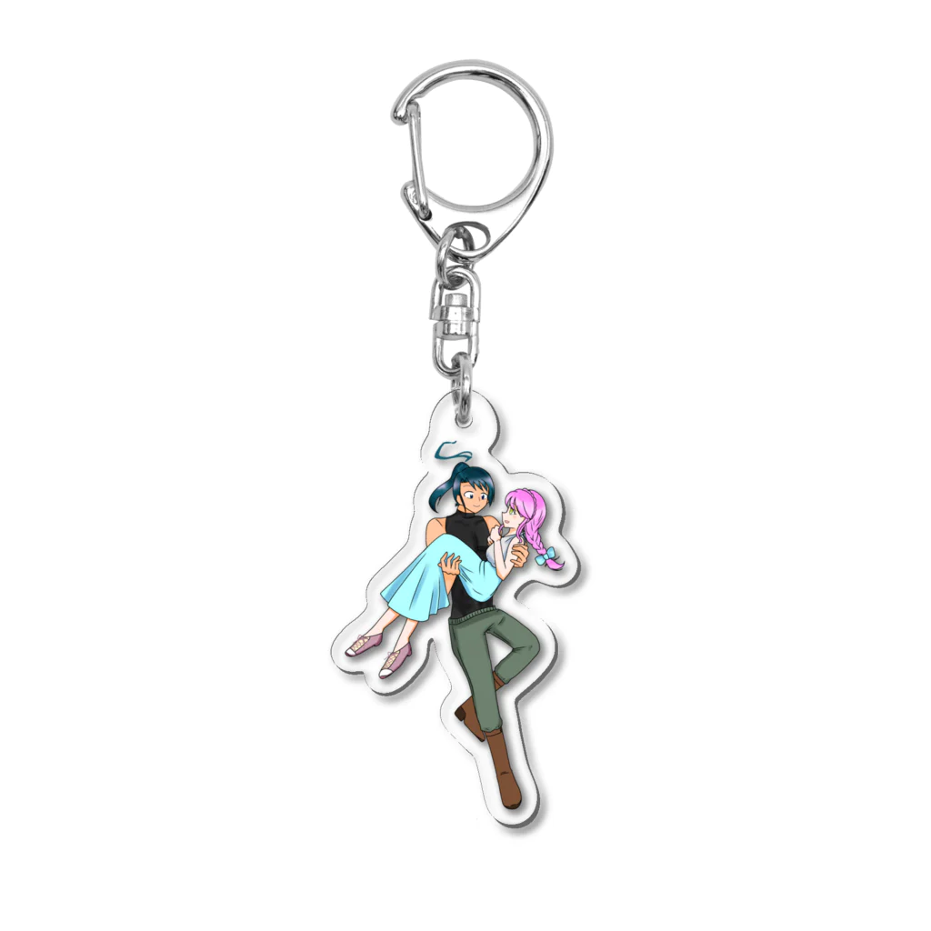 青春謳歌のうちの子まみれのめぐセレお姫様抱っこシリーズ Acrylic Key Chain