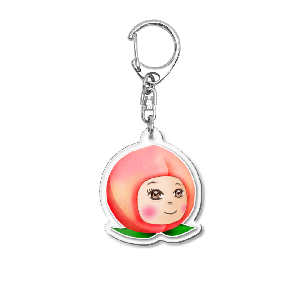 笑顔の種　goodsshop　Annexのももポキ Acrylic Key Chain