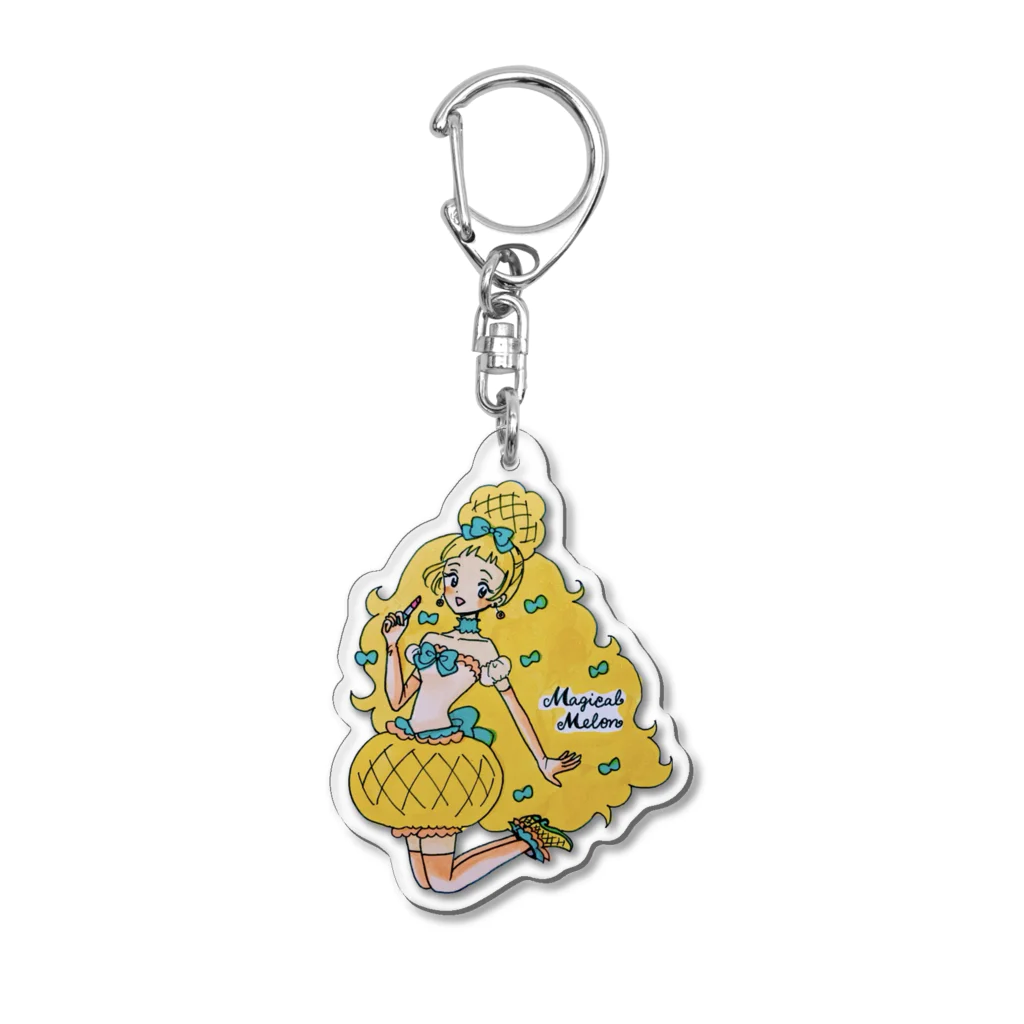 藍野ユメコのメロンパンの魔法少女 Acrylic Key Chain