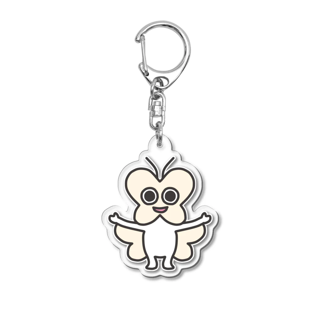 ぷなりつのモンシロチョウサンバ Acrylic Key Chain