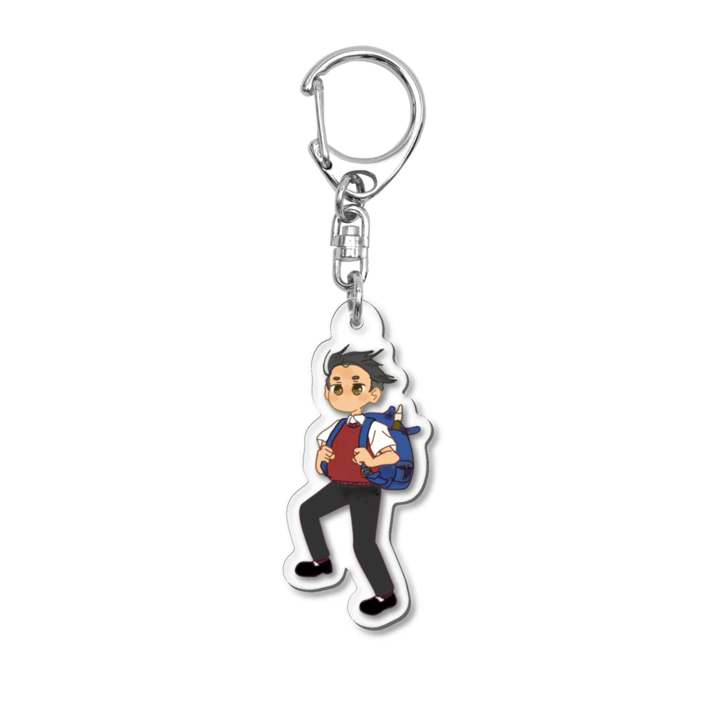 KENJI@LINEスタンプの強風オールバック？ Acrylic Key Chain