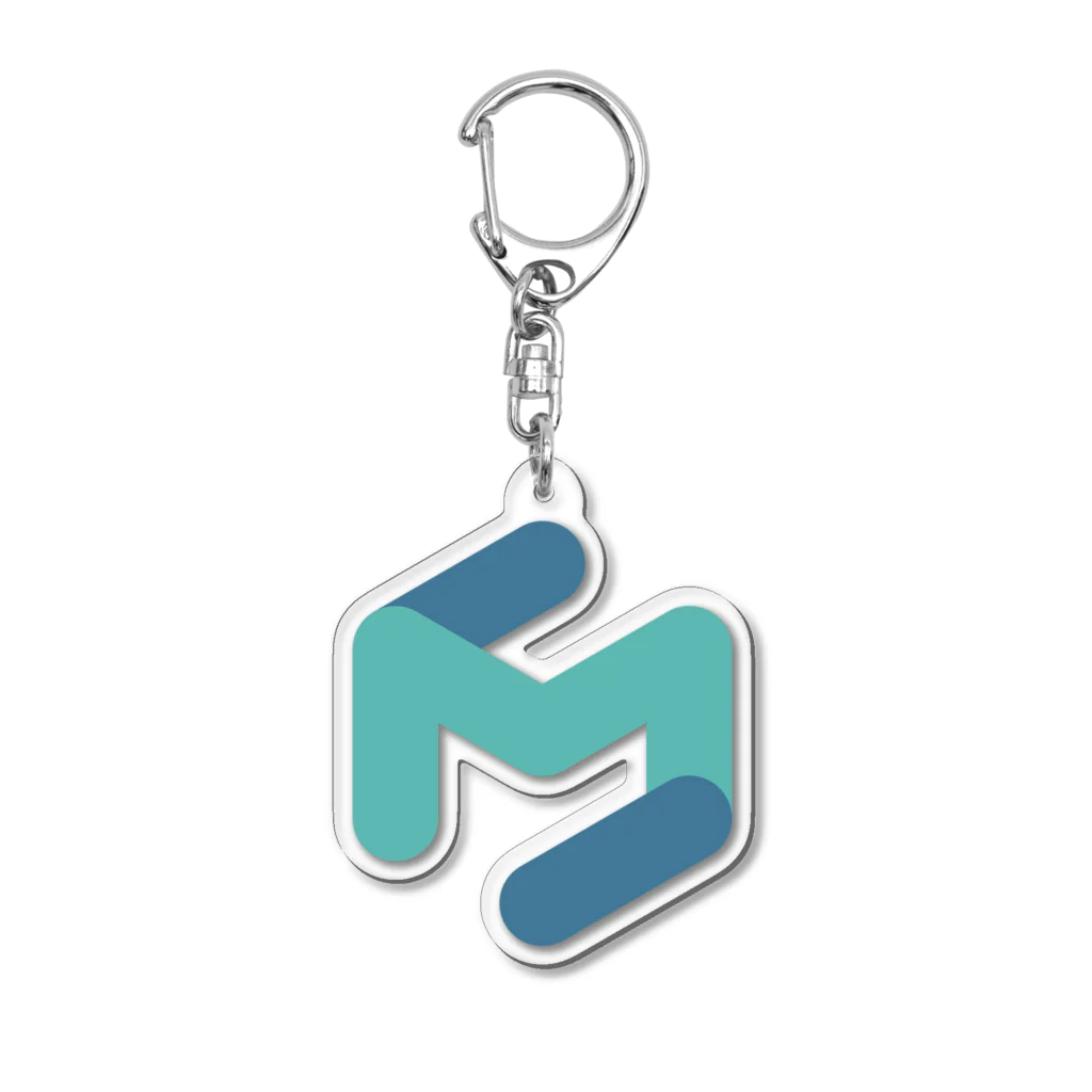 manavisquareのまなびスクエアロゴ単体（限定販売） Acrylic Key Chain