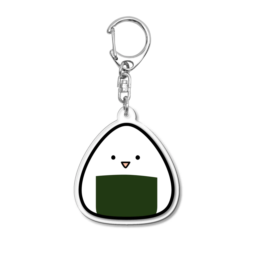 chi-bitのおにぎり・シンプル Acrylic Key Chain