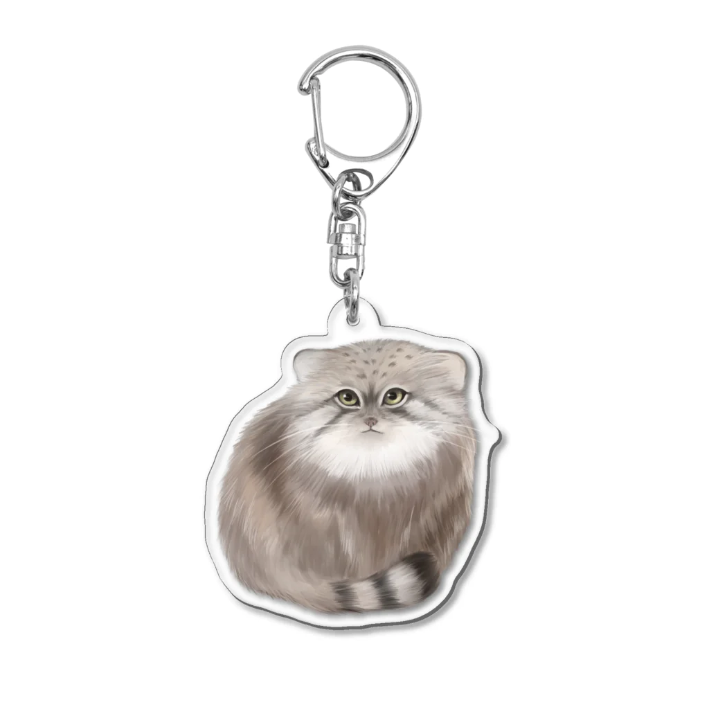 ねこ田ねこ子のもっふんもっふんのマヌルネコ Acrylic Key Chain