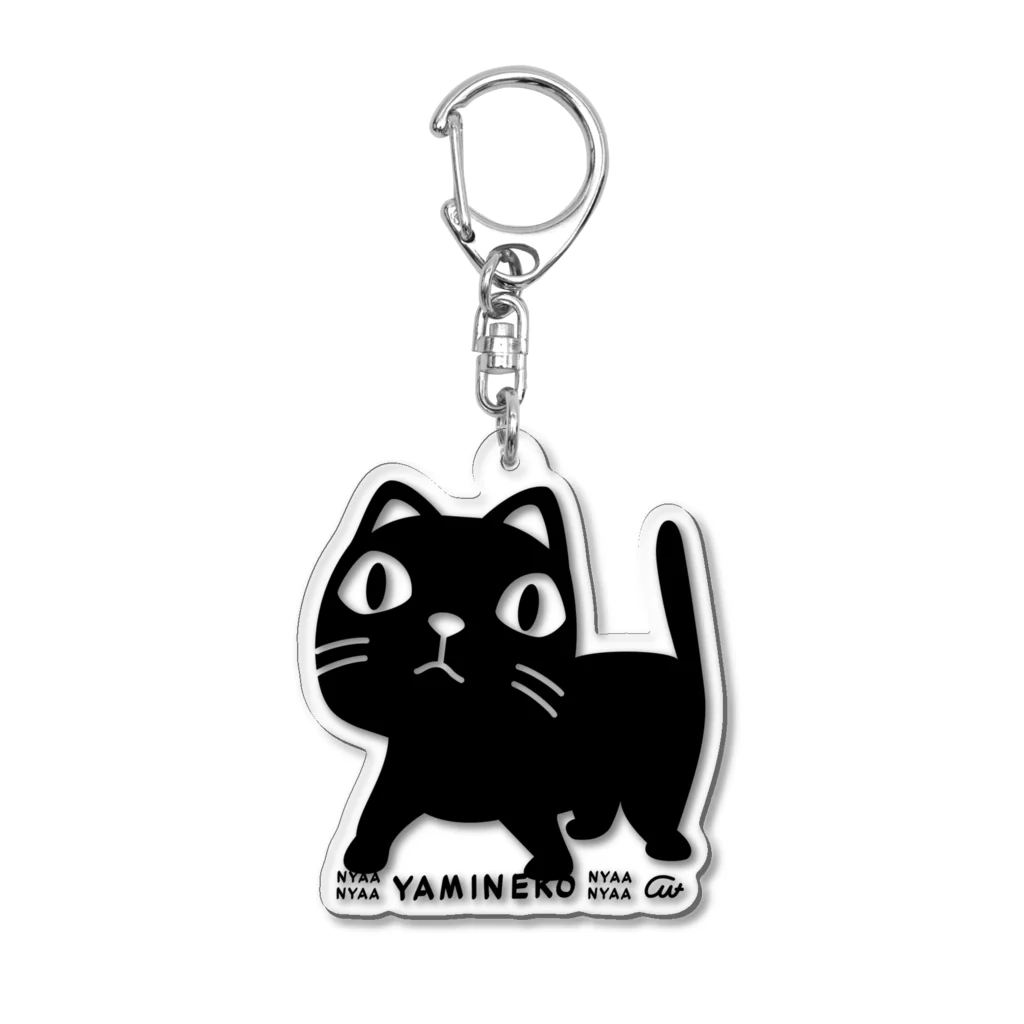 イラスト MONYAAT のやみねこ　ろっぽ Acrylic Key Chain