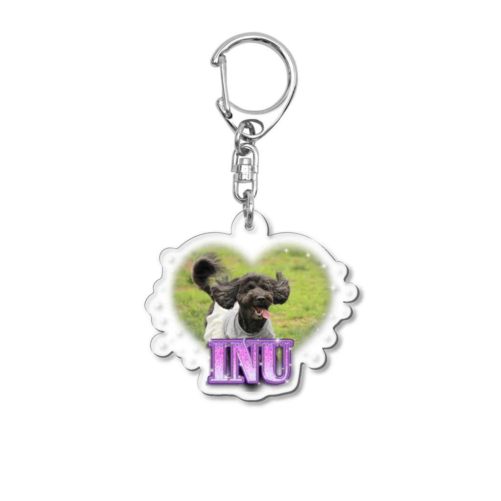 DogFreaksの犬１ Acrylic Key Chain