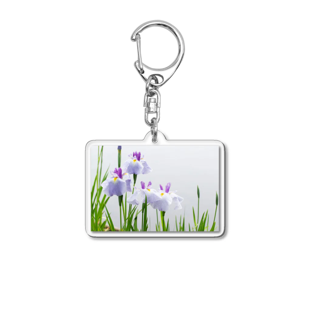 akane_art（茜音工房）の癒しの風景（花菖蒲） Acrylic Key Chain