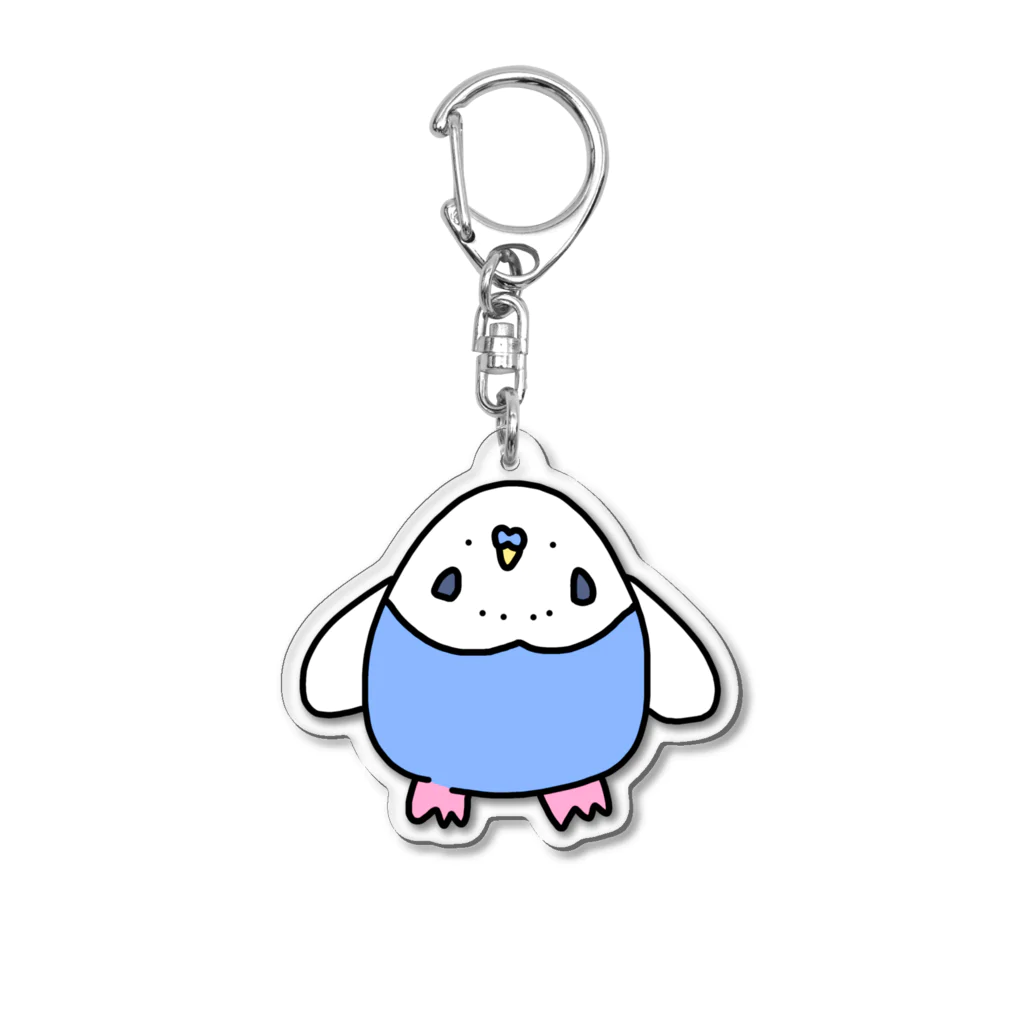 うねるんばのうちのインコー🐦🐦🐦 Acrylic Key Chain