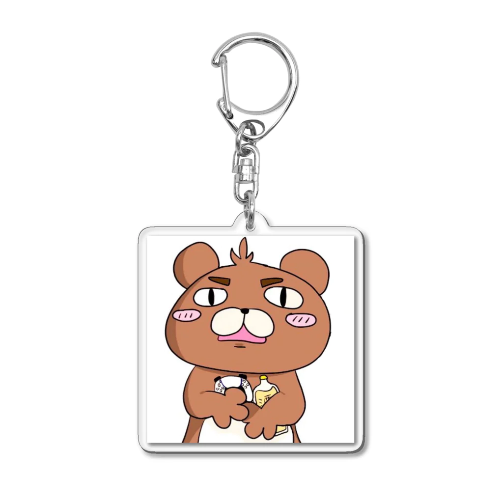 ふじおかのくまのふじおか君 Acrylic Key Chain