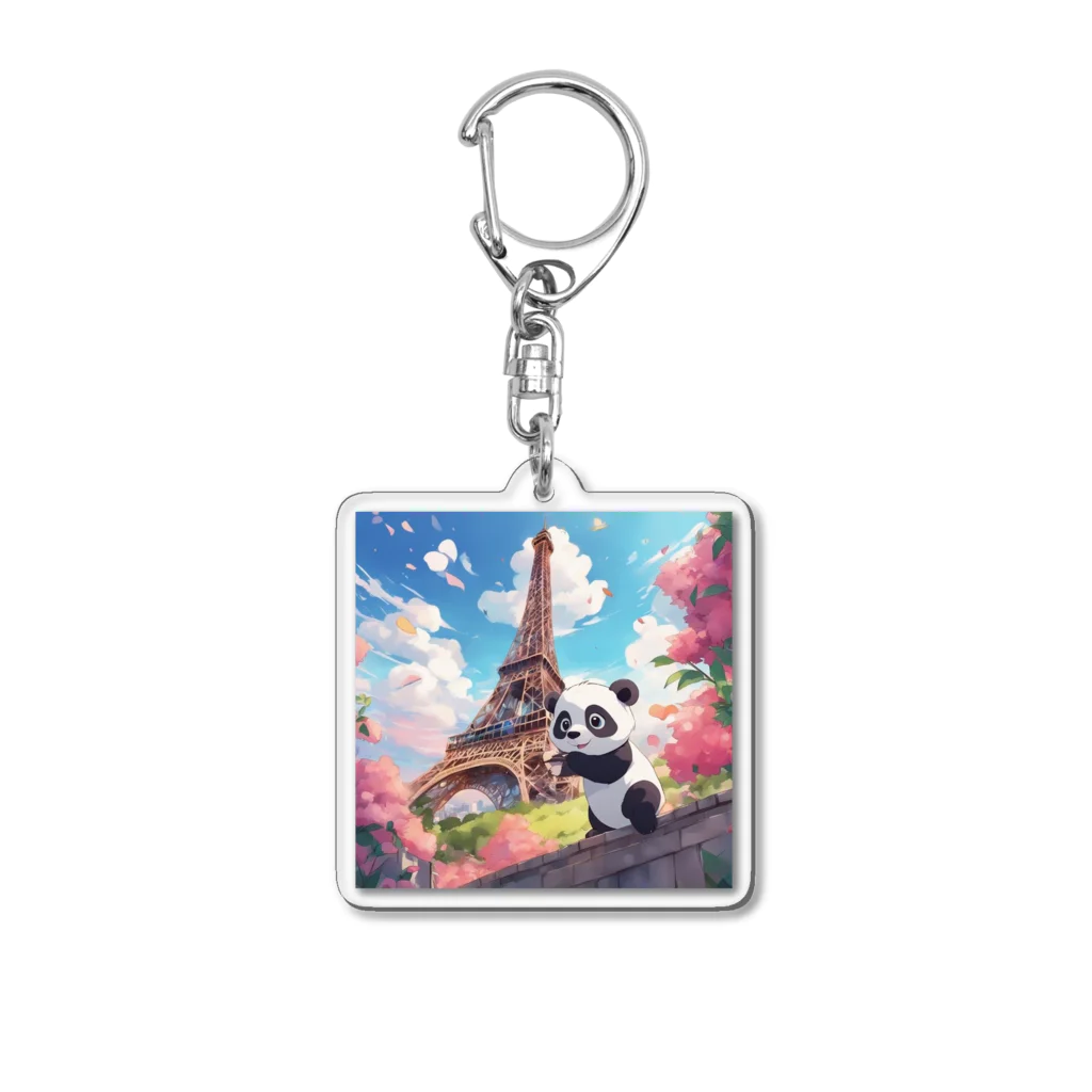 Cute-Animalsの【パリ旅行】パンダくん Acrylic Key Chain