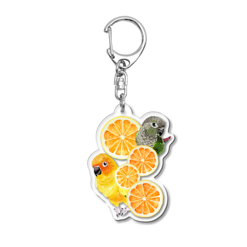 mariechan_koboの064 コガネとウロコと柑橘 Acrylic Key Chain