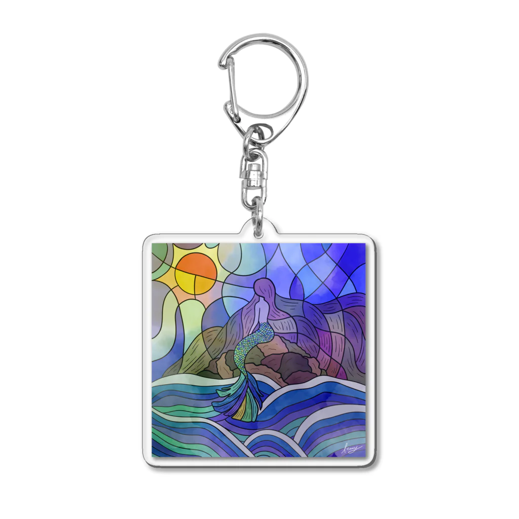 あたまの中屋さんの人魚姫 Acrylic Key Chain