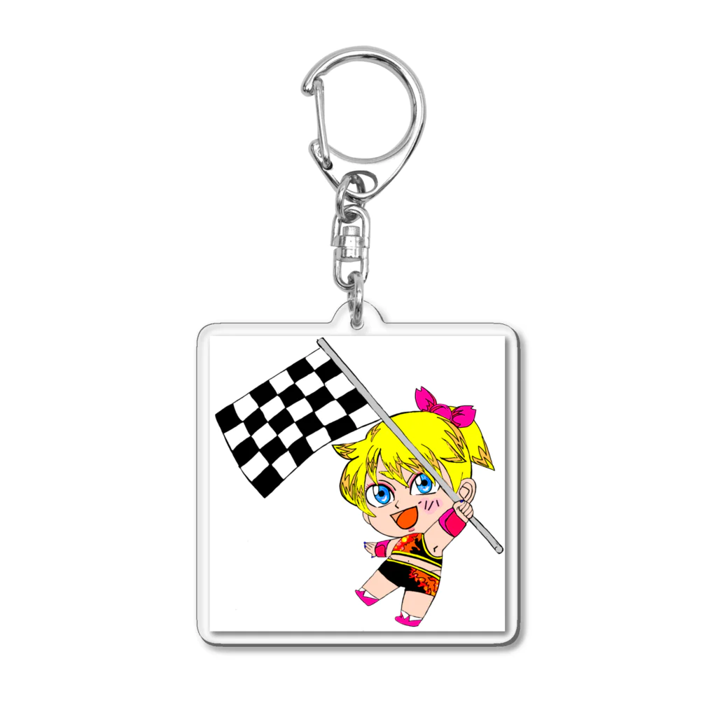 CODE:zeroのFIRE GIRLS Acrylic Key Chain