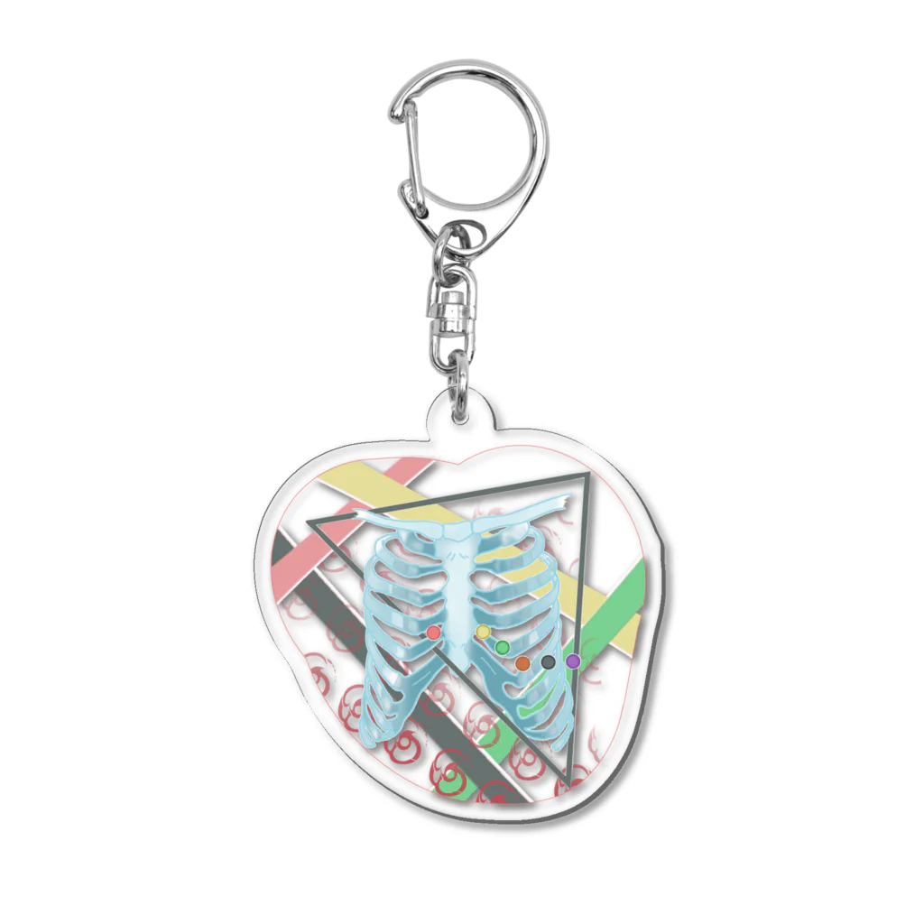 ねこ探知機のドキドキ☆生理機能ケンサ Acrylic Key Chain