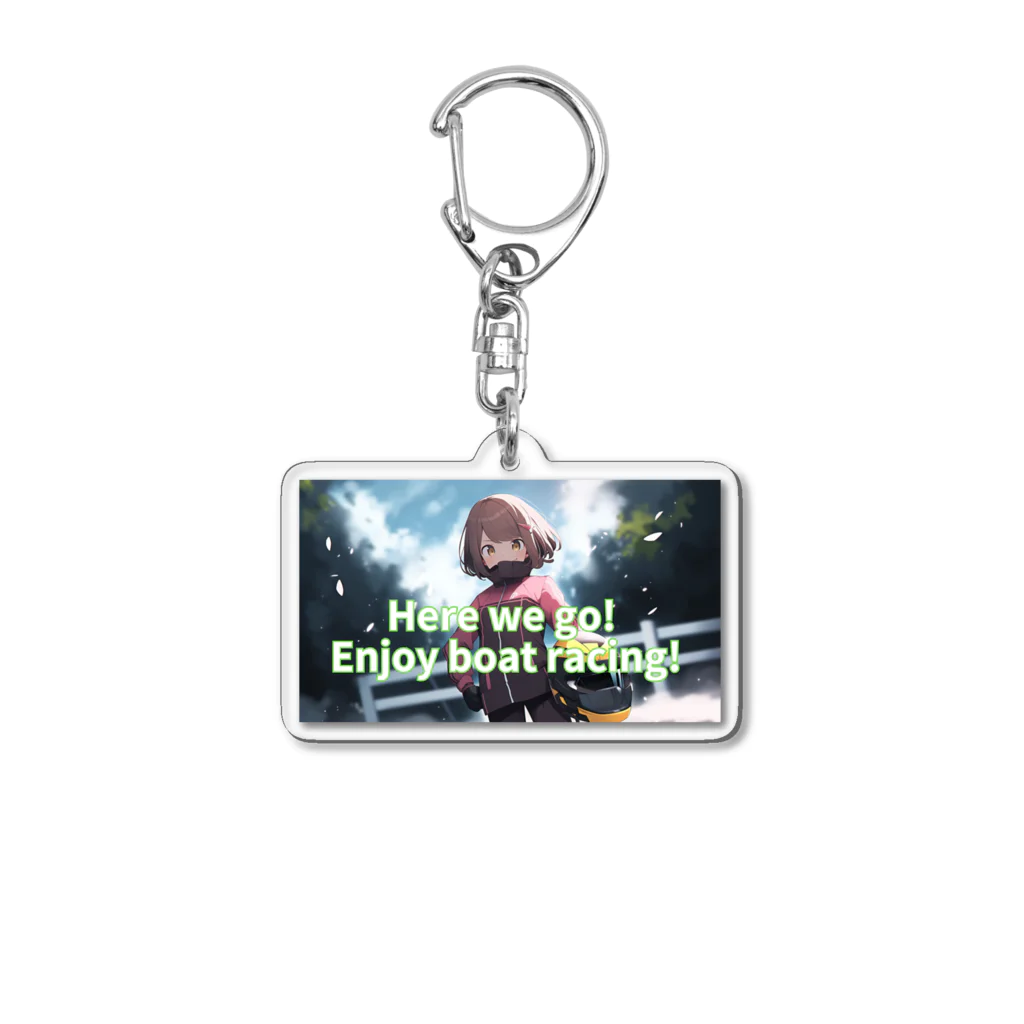 競艇デザイングッズ専門”BOATRACE SHOP”のもうすぐ優勝戦！ Acrylic Key Chain