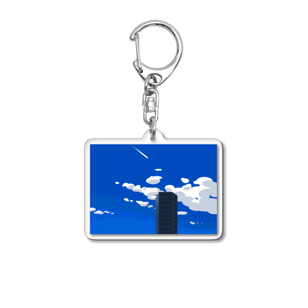 塗装作業員のBUILDING  Acrylic Key Chain