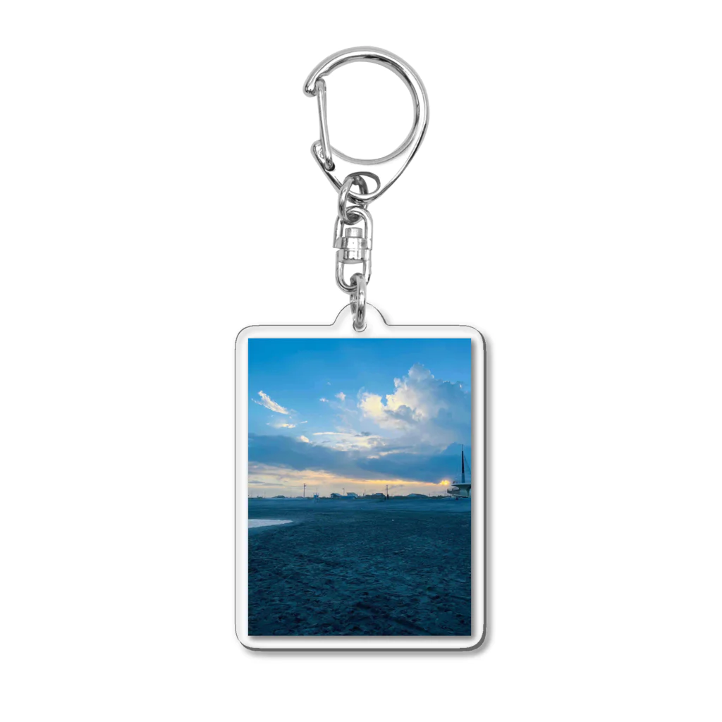 豊風本舗の九十九里浜　浜辺 Acrylic Key Chain