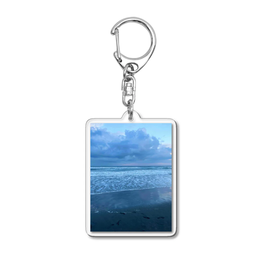 豊風本舗の夏の九十九里浜の浜辺　３ Acrylic Key Chain