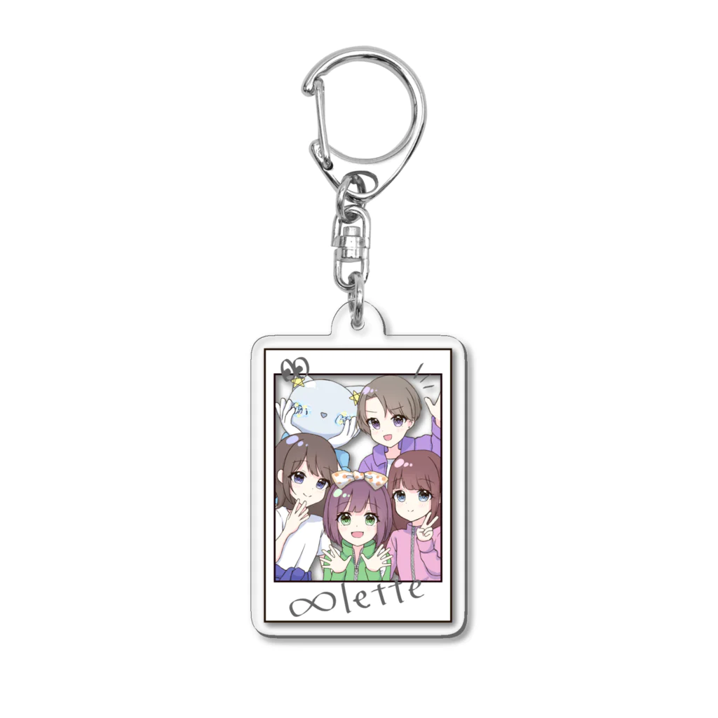 ∞lette OFFICIAL STOREの∞lette3期　チェキ風 Acrylic Key Chain