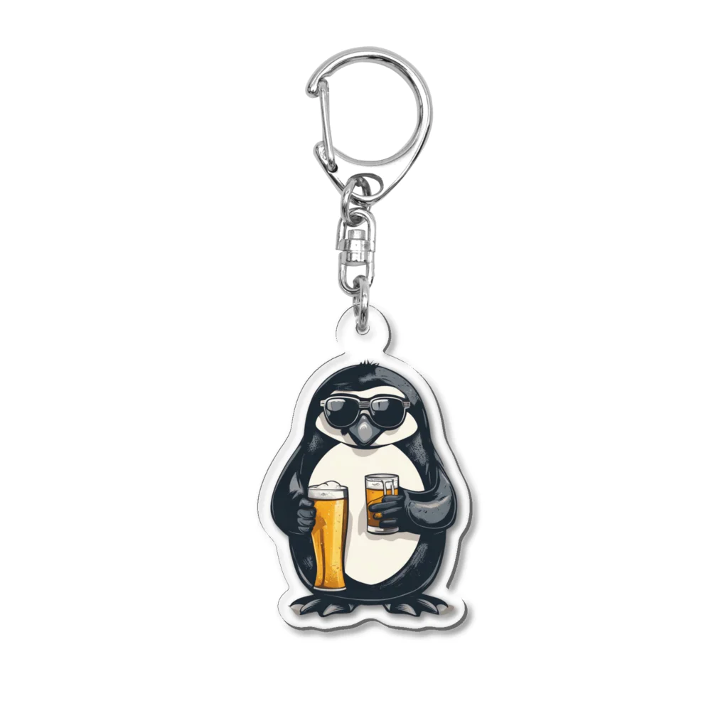 ペンギンスタイル_NKstyles2023のペンギン村の『ペンビール〜Penbeer〜』 Acrylic Key Chain