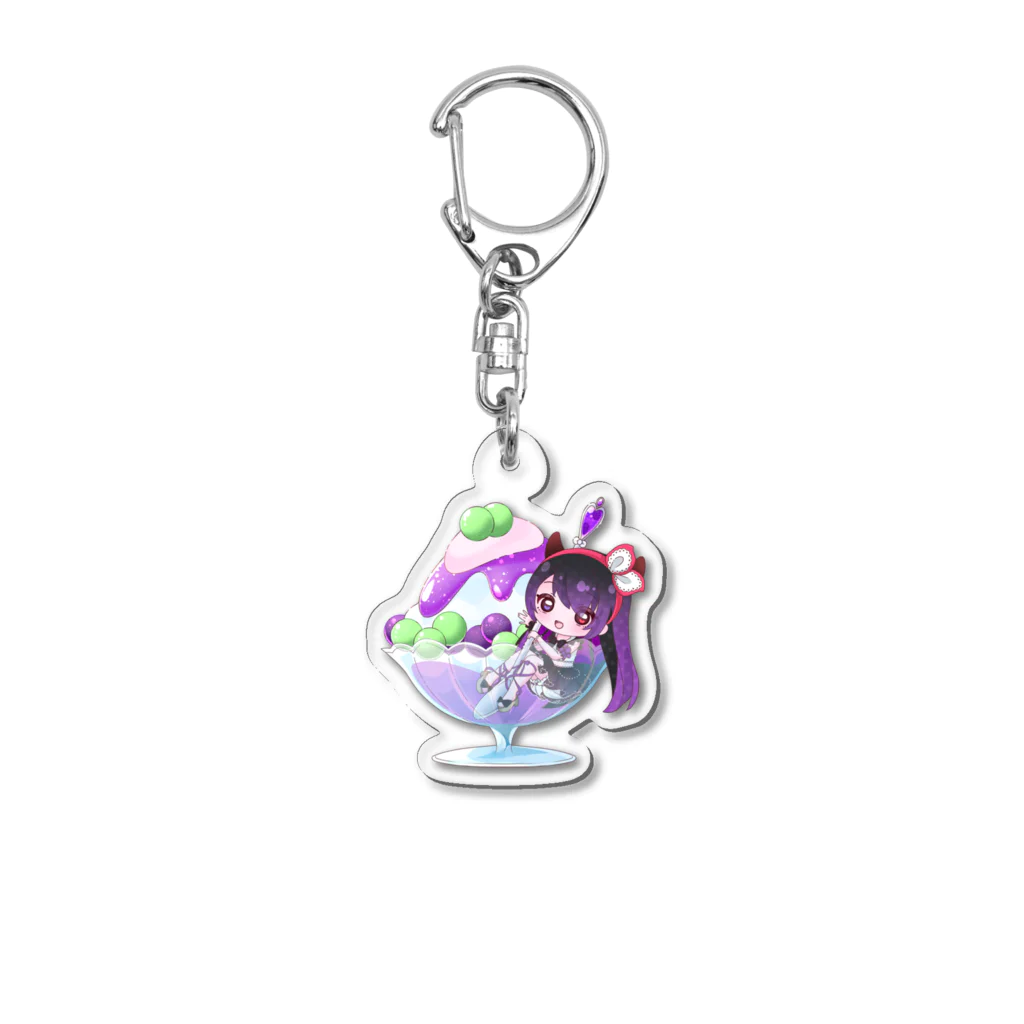 悪魔たぬきの黒娘の販売店！のかき氷黒娘ちゃん！ Acrylic Key Chain