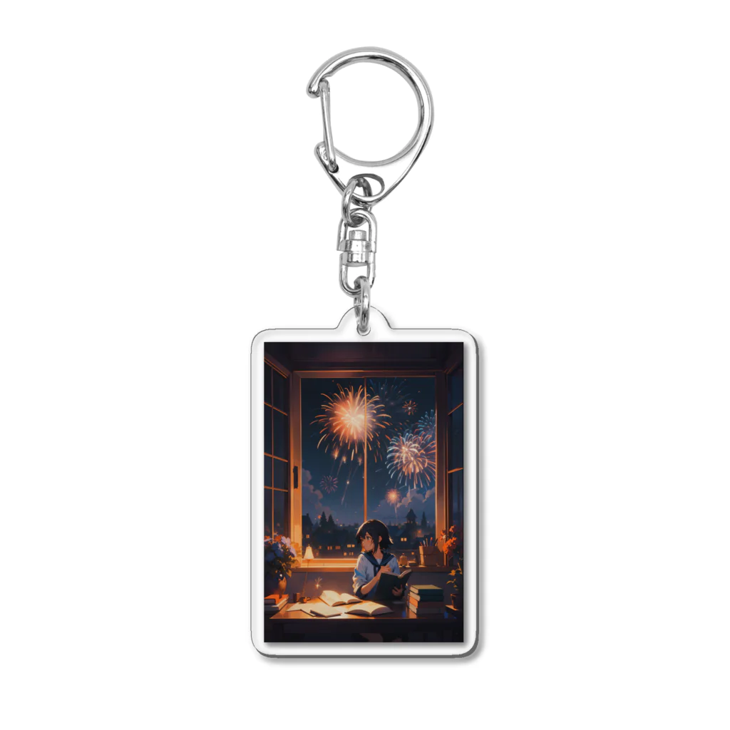 卯月なのかのFireworks Journey　〜夏の彩夜の旅〜　　No.4「私だって、咲いてやる」 Acrylic Key Chain