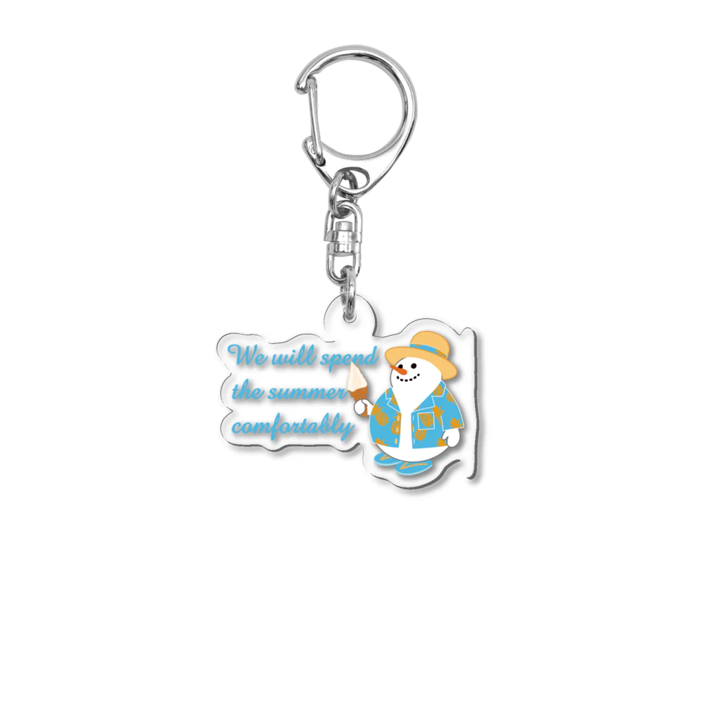 キッズモード某の真夏のスノーマン(濃色用) Acrylic Key Chain