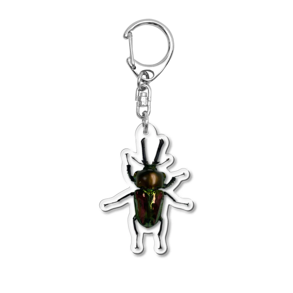 tototoriのニジイロクワガタ・キーホルダー Acrylic Key Chain