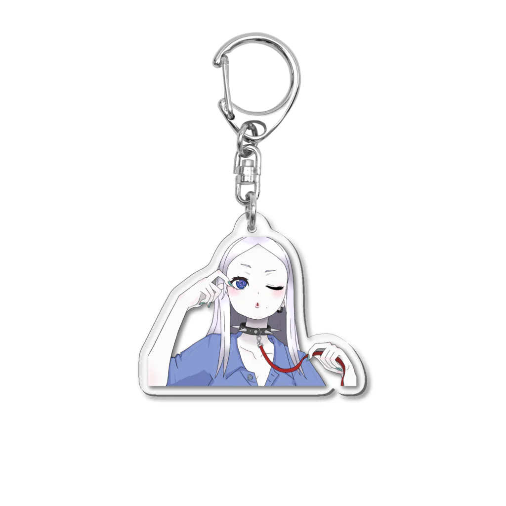 スナック園芸のいろいろ。のぶるまるウィンク Acrylic Key Chain