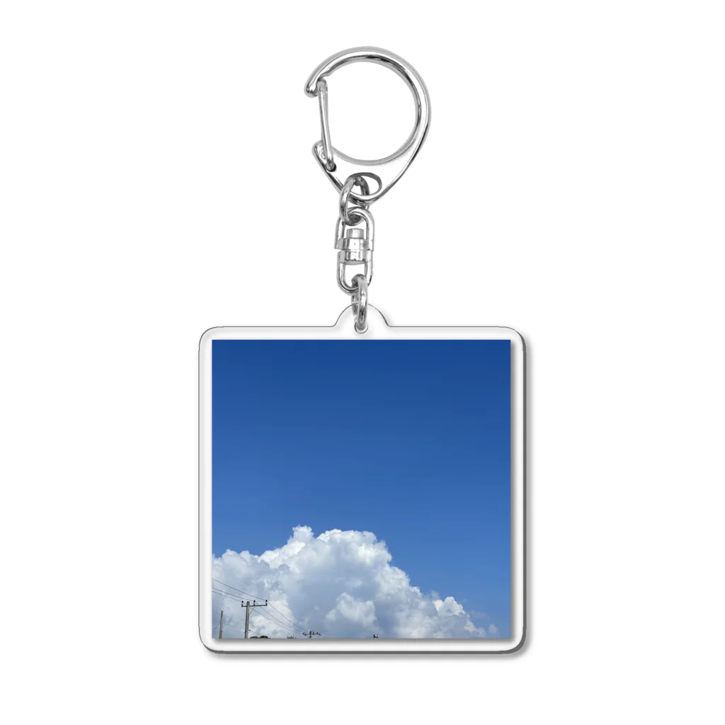 でおきしりぼ子の実験室の夏の日ー空バージョン Acrylic Key Chain