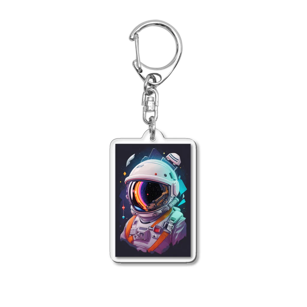 uetetuの宇宙飛行士 Acrylic Key Chain