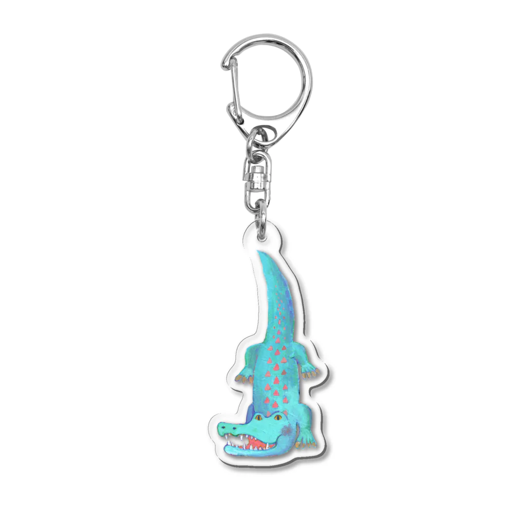 KOPETO のワイルドキュートなわにさん Acrylic Key Chain